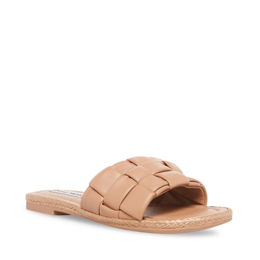 Beige Steve Madden Brina Women's Slides | FPZ12D7651