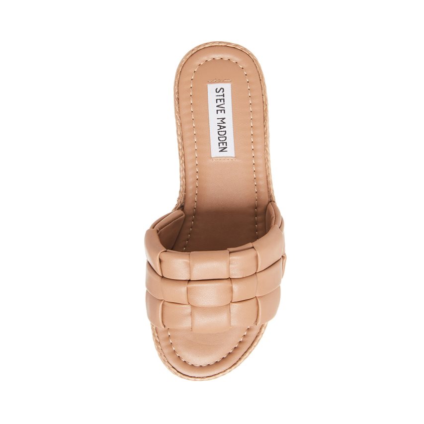 Beige Steve Madden Brina Women's Slides | FPZ12D7651