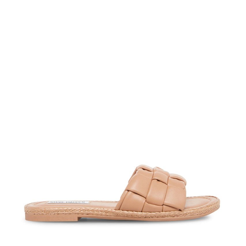 Beige Steve Madden Brina Women\'s Slides | FPZ12D7651