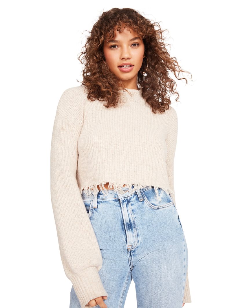 Beige Steve Madden Camille Women's Sweaters | ZHACG4530