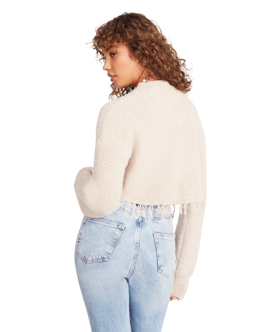 Beige Steve Madden Camille Women's Sweaters | ZHACG4530