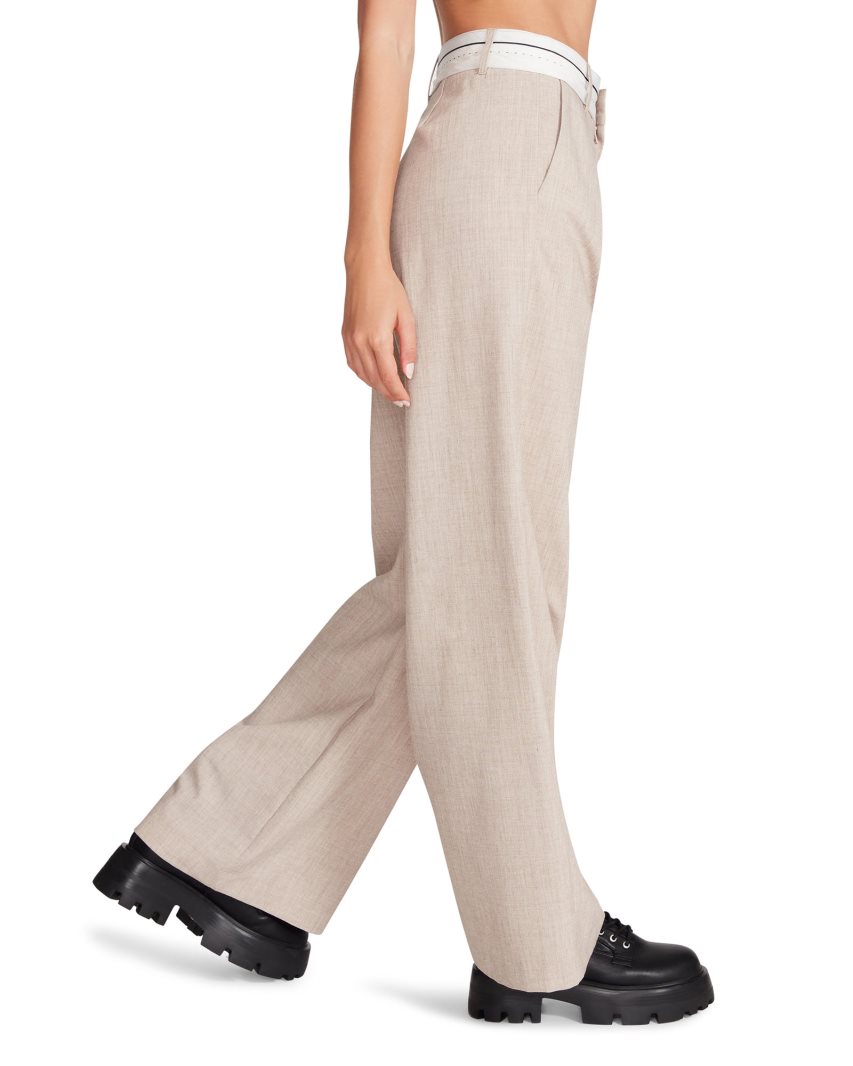 Beige Steve Madden Izzie Women's Pants | NJKRG2741