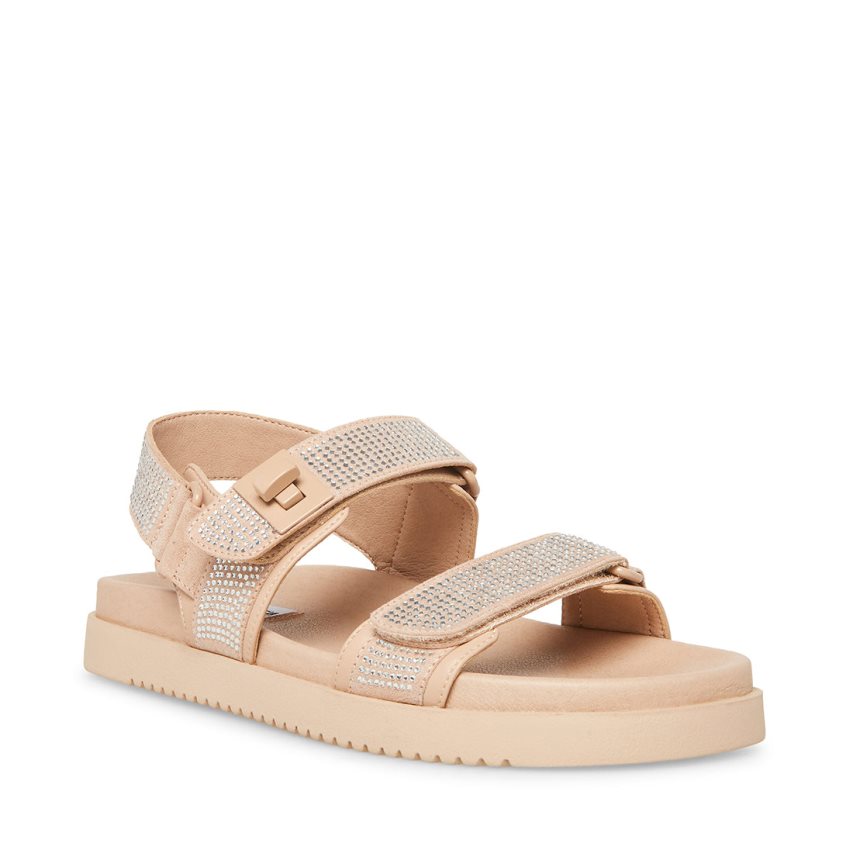 Beige Steve Madden Mona-r Women's Platform Sandals | ETOLX7265