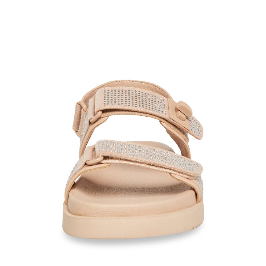 Beige Steve Madden Mona-r Women's Platform Sandals | ETOLX7265