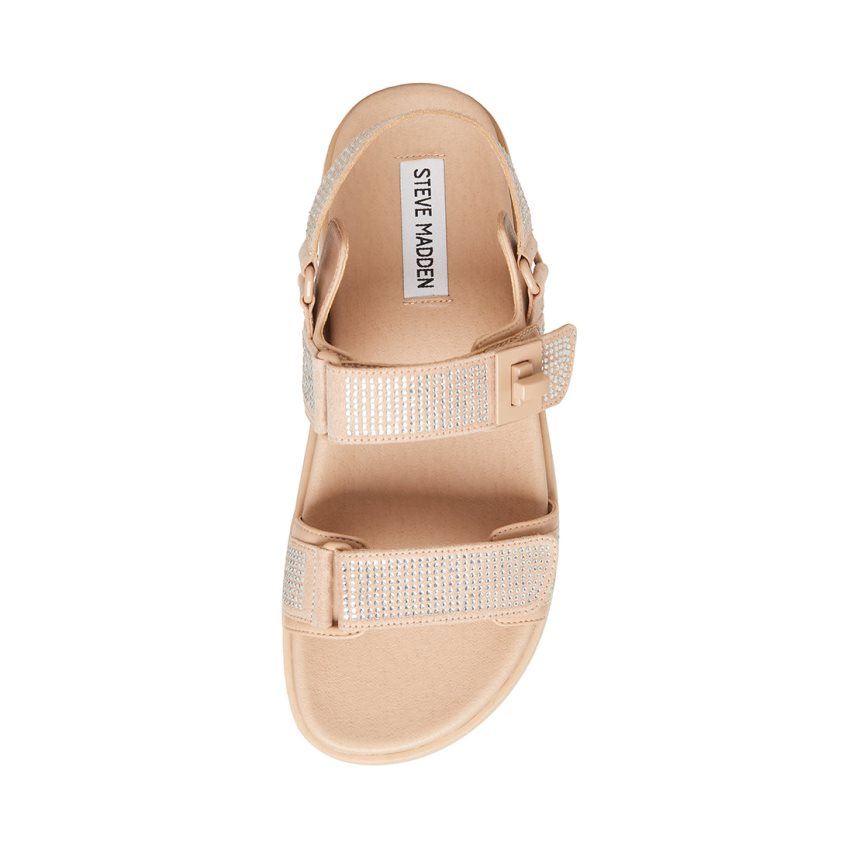 Beige Steve Madden Mona-r Women's Platform Sandals | ETOLX7265