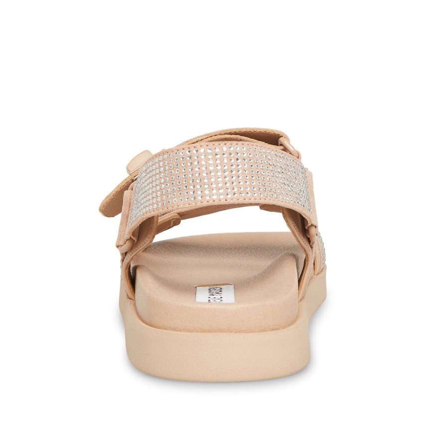 Beige Steve Madden Mona-r Women's Platform Sandals | ETOLX7265