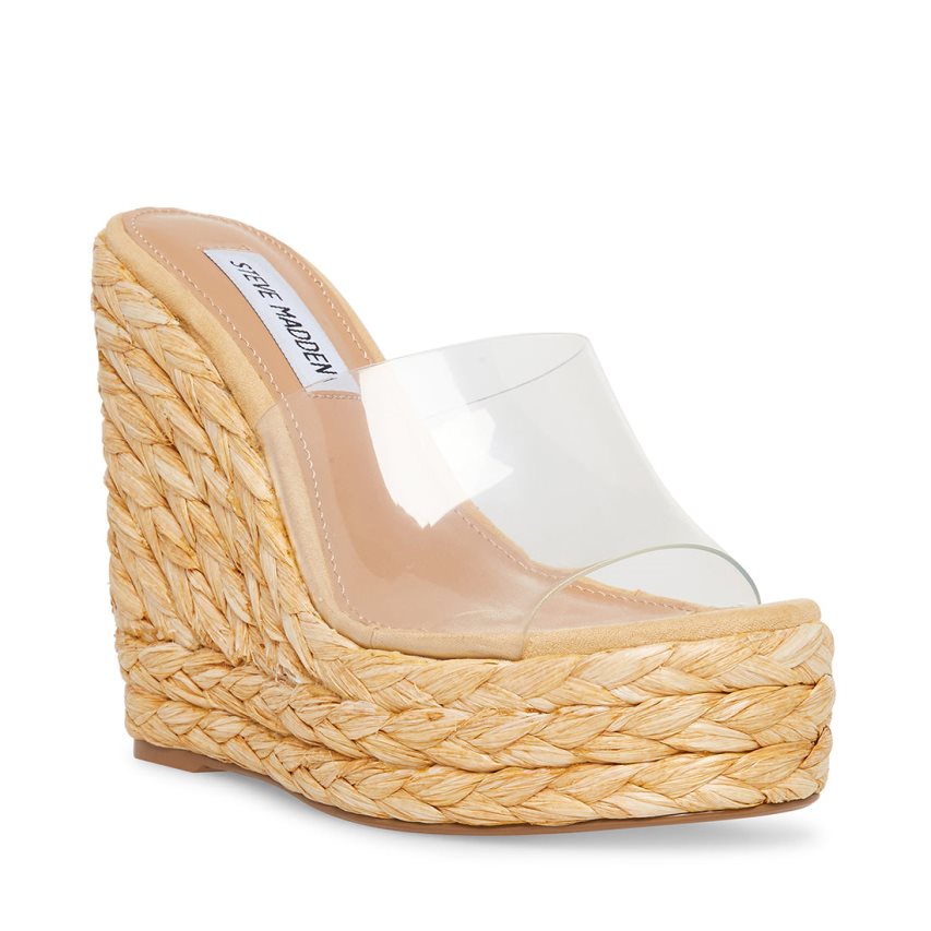 Beige Steve Madden Tabitha Women's Wedges | EFGVL3127