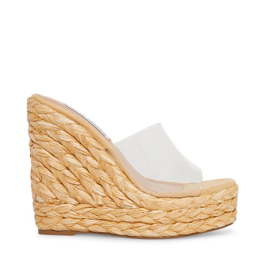 Beige Steve Madden Tabitha Women\'s Wedges | EFGVL3127