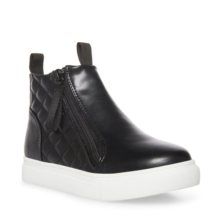 Black Steve Madden Areggie Kids' Sneakers | GIRSX8072