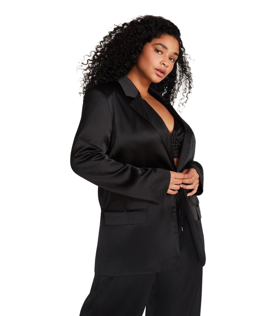 Black Steve Madden Audrey Women's Jackets | VMAOP6351