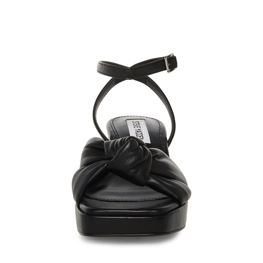 Black Steve Madden Bettina Women's Heels Sandals | GHNZP4916