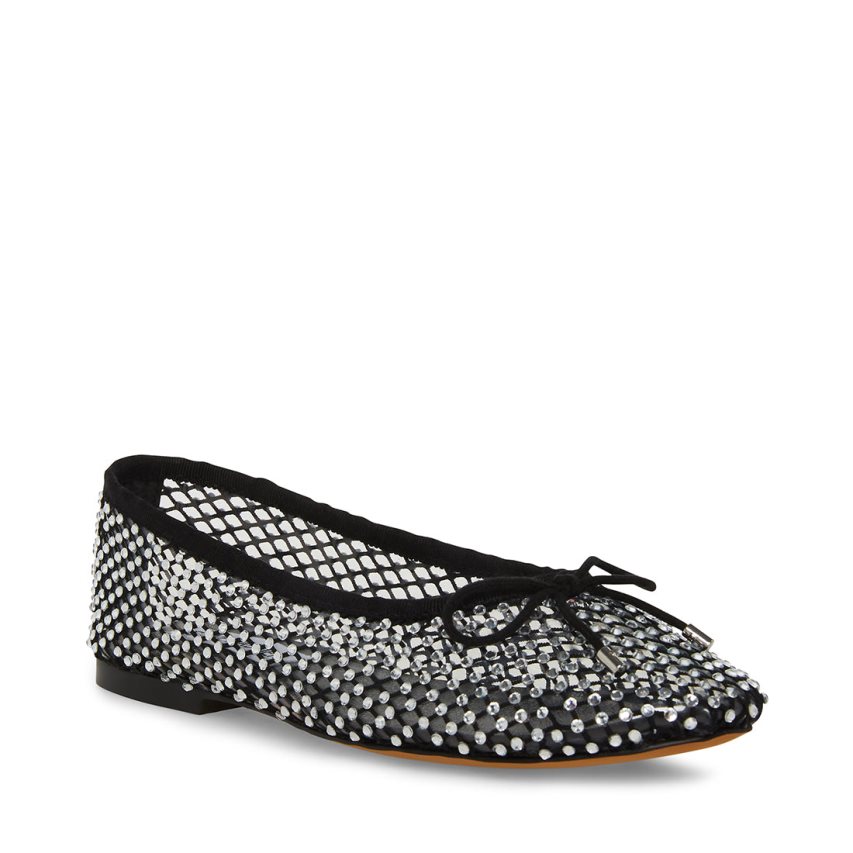 Black Steve Madden Blossoms-m Women's Ballet Flats | ODGHF1796