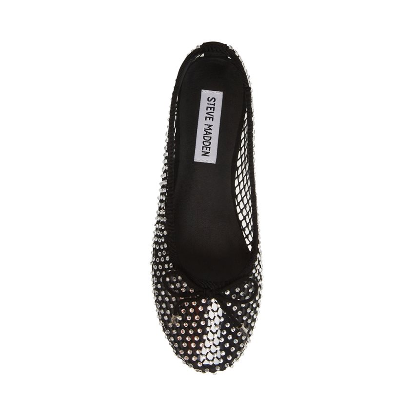 Black Steve Madden Blossoms-m Women's Ballet Flats | ODGHF1796