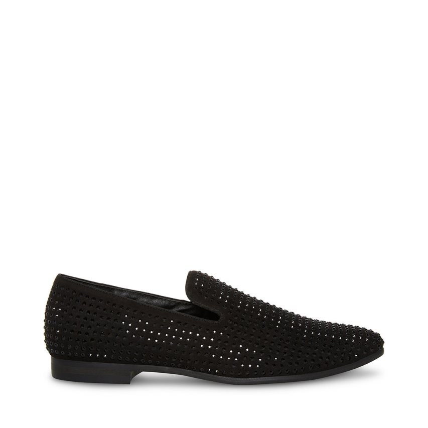 Black Steve Madden Cavia Men\'s Loafers | YMCOJ2617