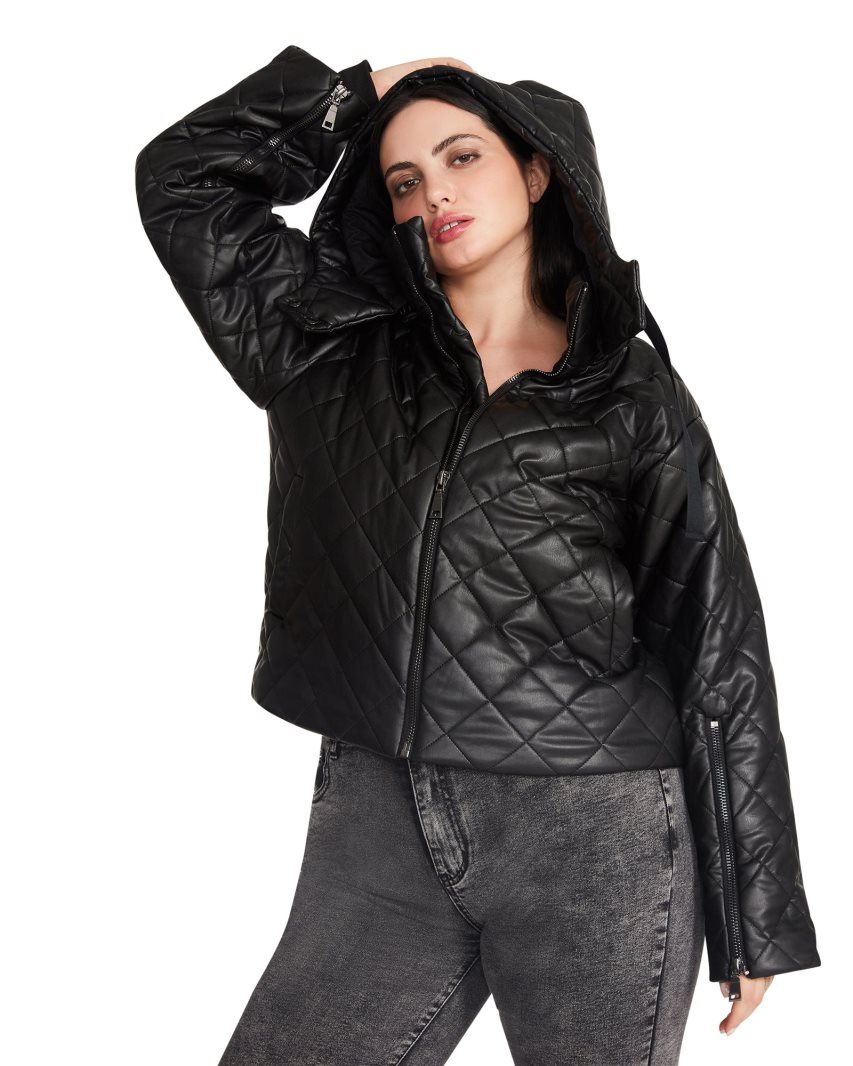 Black Steve Madden Hayle Women's Jackets | EXIOT2865