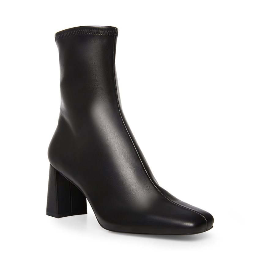 Black Steve Madden Hush Women's Ankle Boots | AMZKO8756