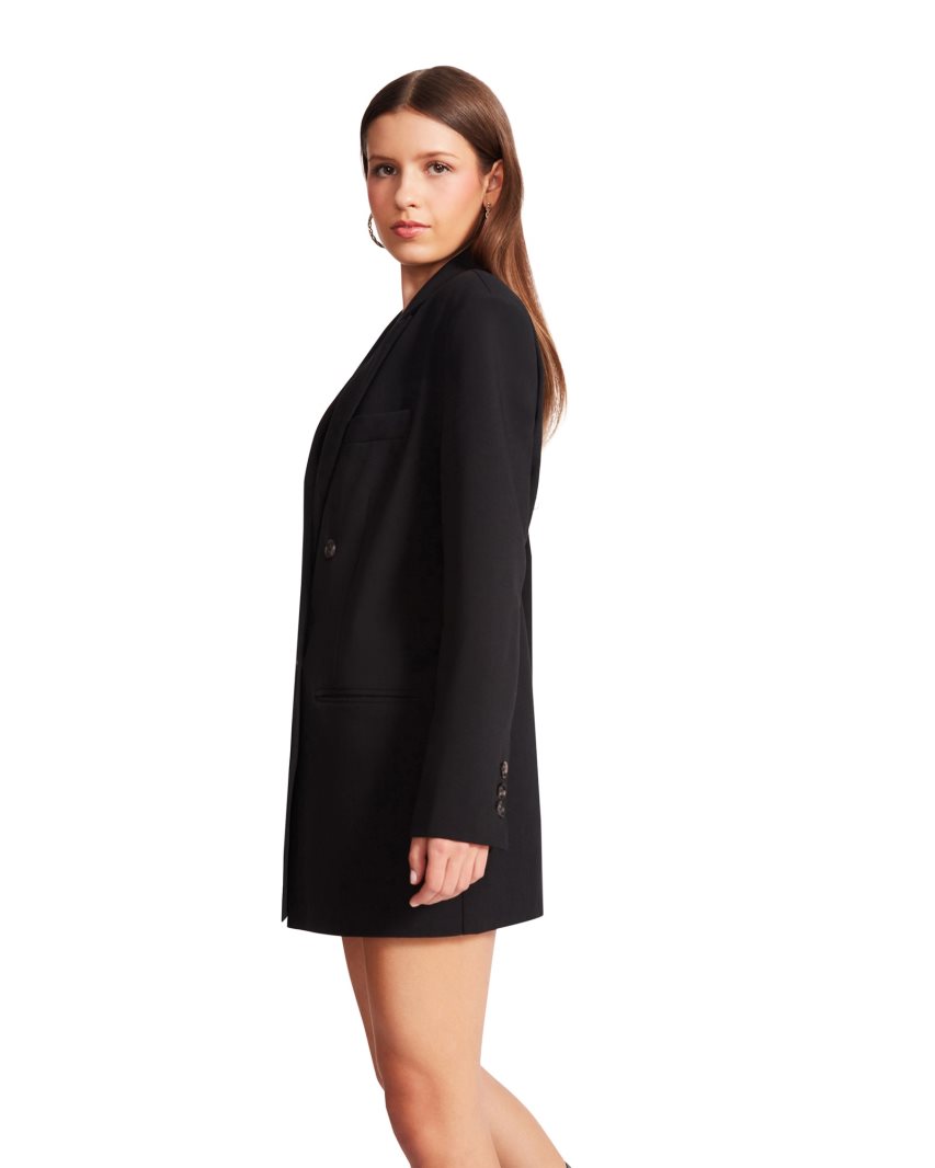 Black Steve Madden Isabella Women's Blazers | HUPIB8570