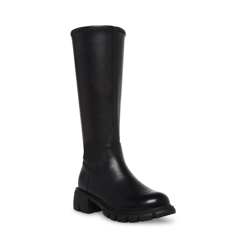 Black Steve Madden Jaberdn Kids' Knee-high Boots | SJRIN1269