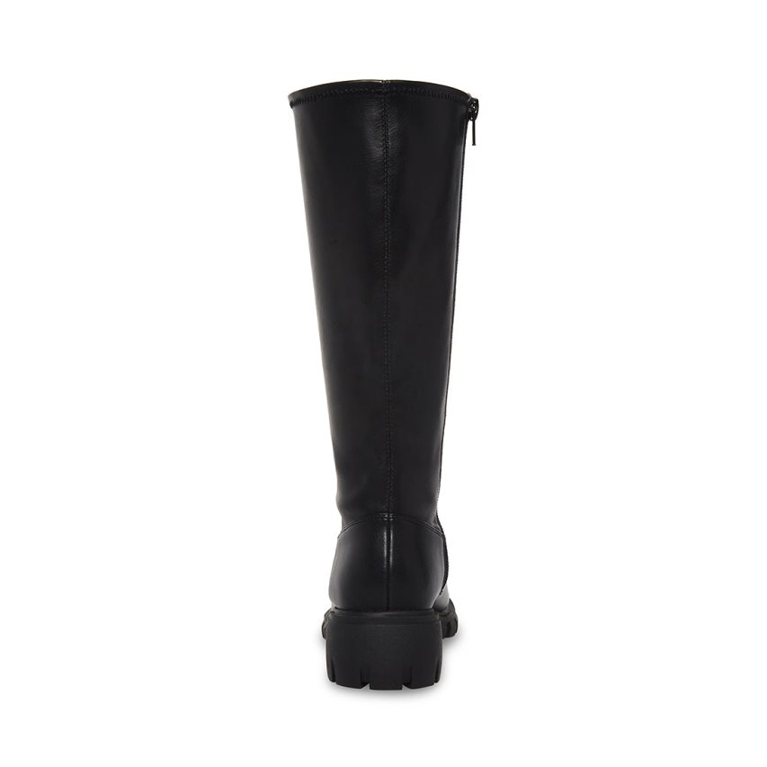 Black Steve Madden Jaberdn Kids' Knee-high Boots | SJRIN1269