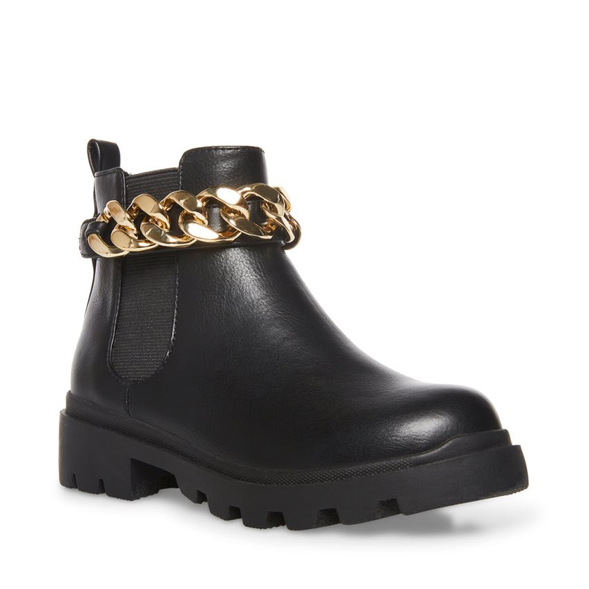 Black Steve Madden Jamuletc Kids' Ankle Boots | IGPAJ4617