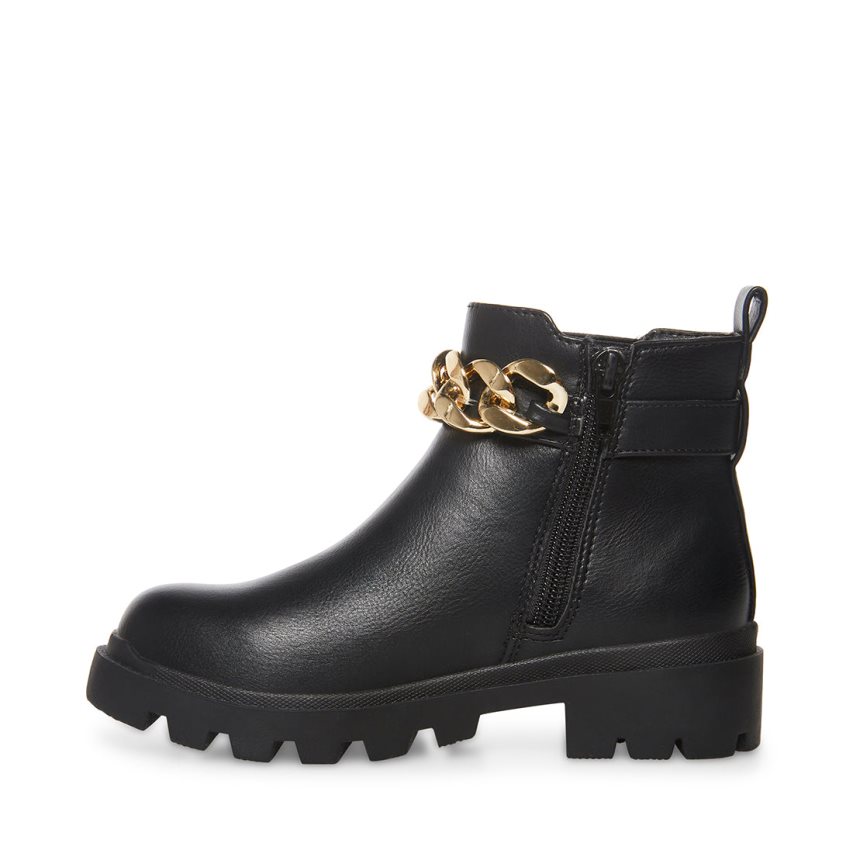 Black Steve Madden Jamuletc Kids' Ankle Boots | IGPAJ4617