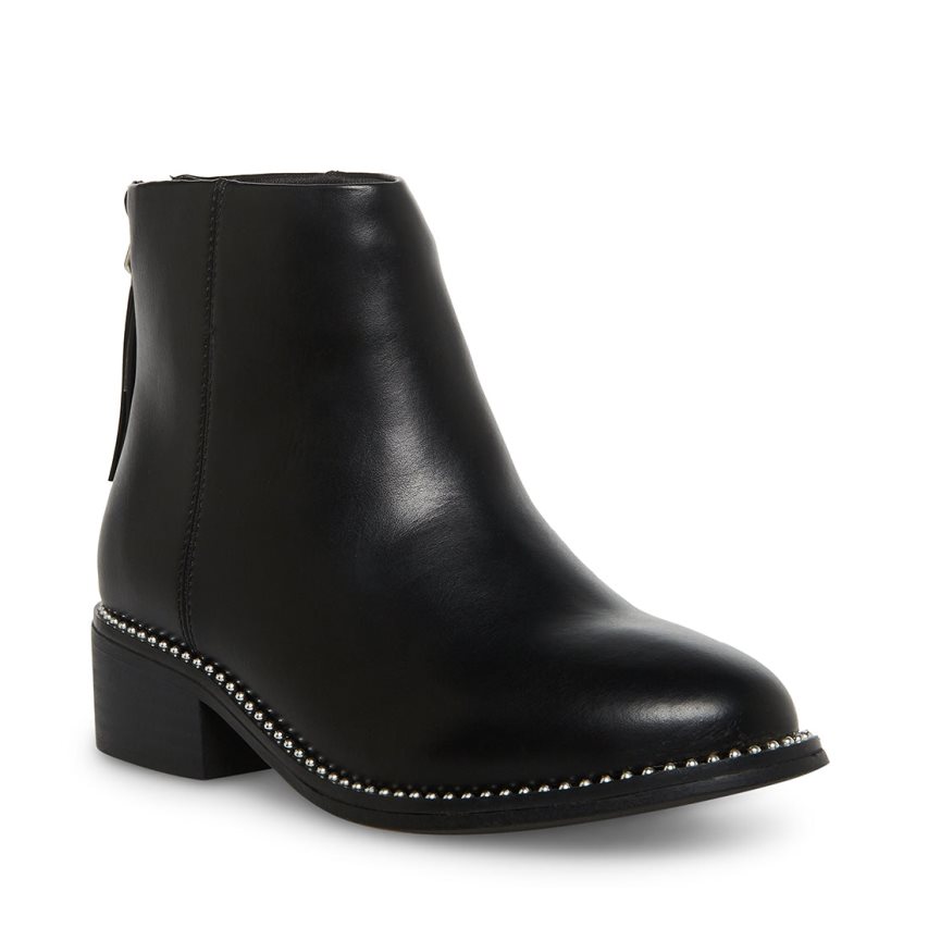 Black Steve Madden Jaqurius Kids' Ankle Boots | ETKCO3850