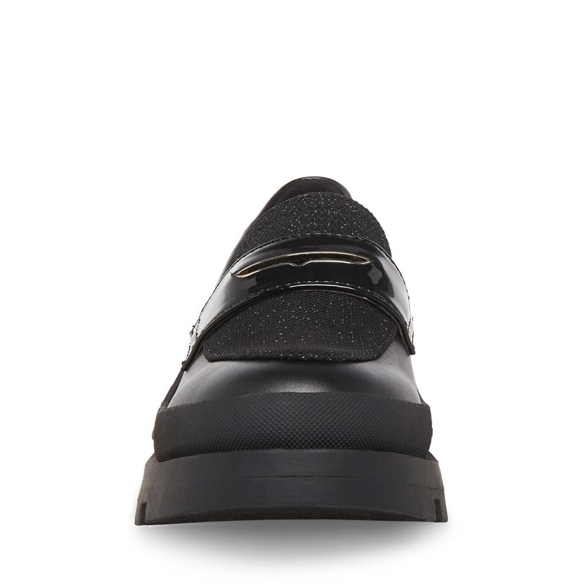 Black Steve Madden Jlawrnce Kids' Platform Shoes | NSTXB4012