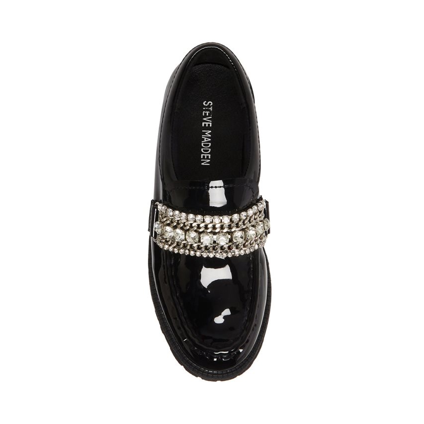 Black Steve Madden Jmaybell Kids' Loafers | JSTDB7314