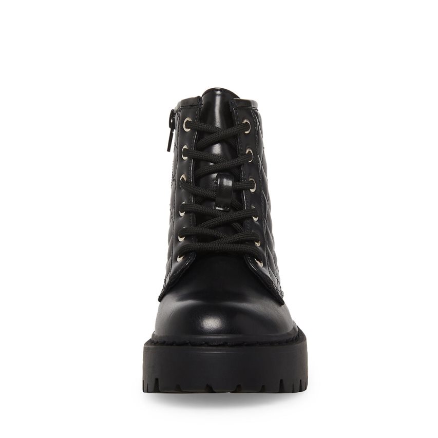 Black Steve Madden Jrockk Kids' Ankle Boots | FWVZD3025