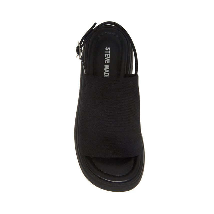 Black Steve Madden Jslinky Kids' Platform Sandals | PEJGN8051