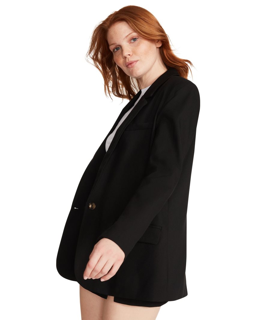 Black Steve Madden Kaira Women's Blazers | DOLIU2864