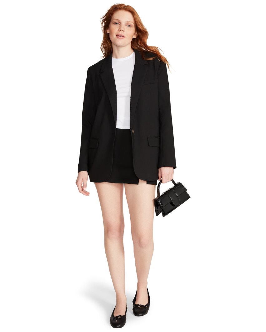 Black Steve Madden Kaira Women's Blazers | DOLIU2864