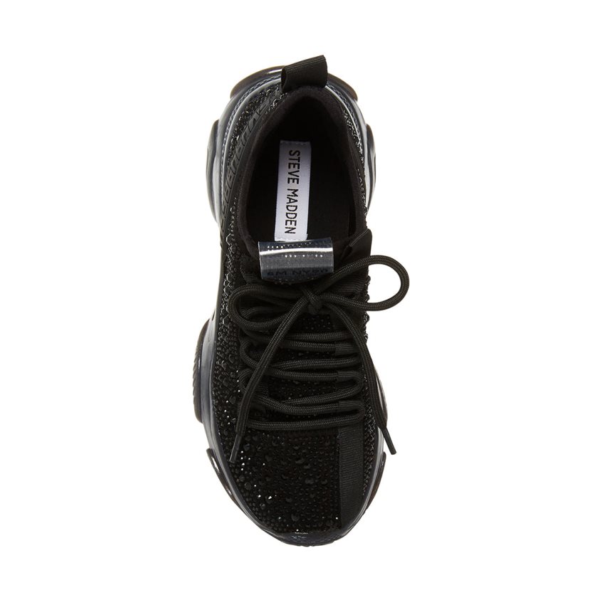 Black Steve Madden Maxima-r Women's Sneakers | WPDET5764