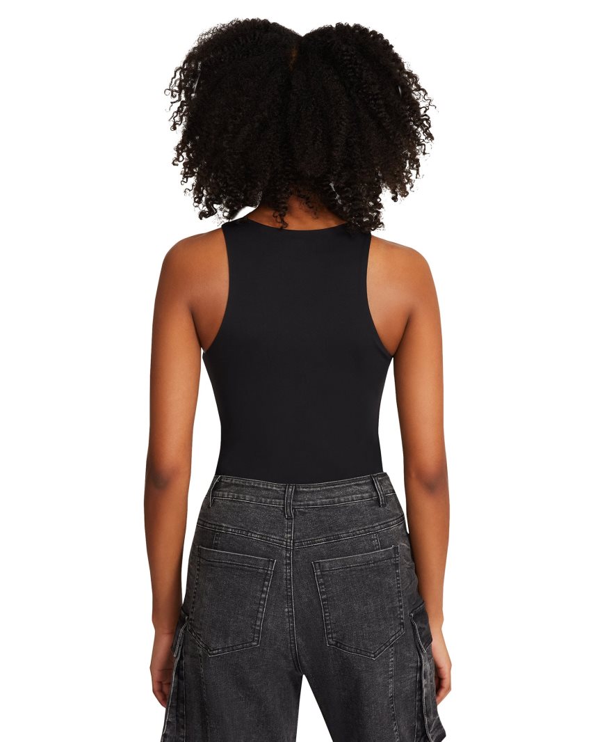 Black Steve Madden Nico Women's Tanks | HMD12O6478