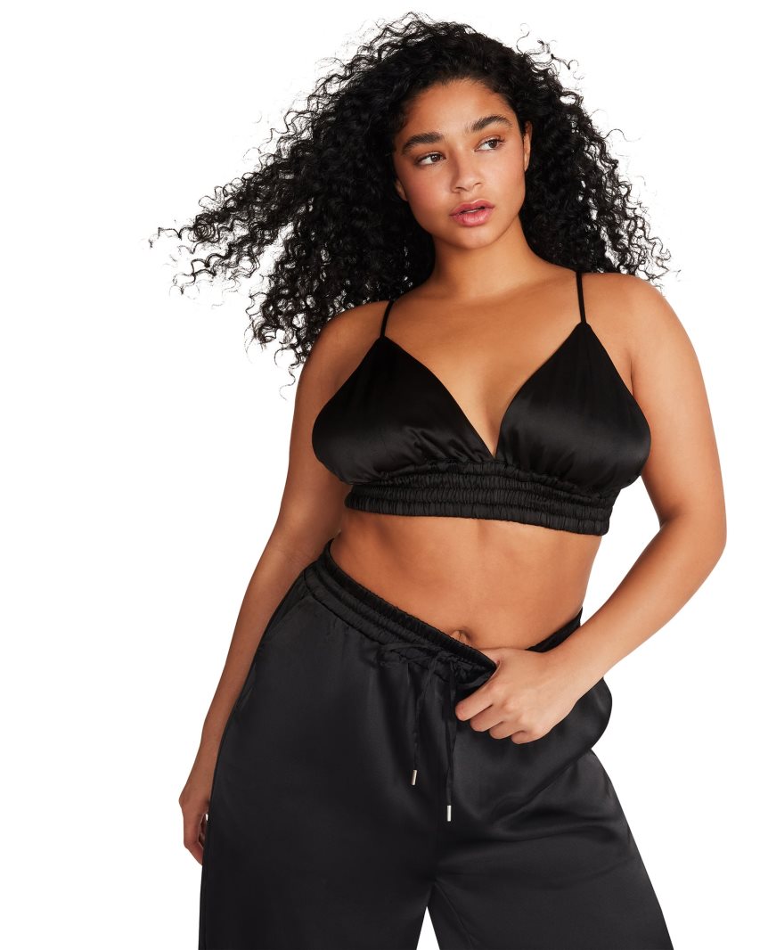 Black Steve Madden Pepper Women's Bras | WMJTV8260