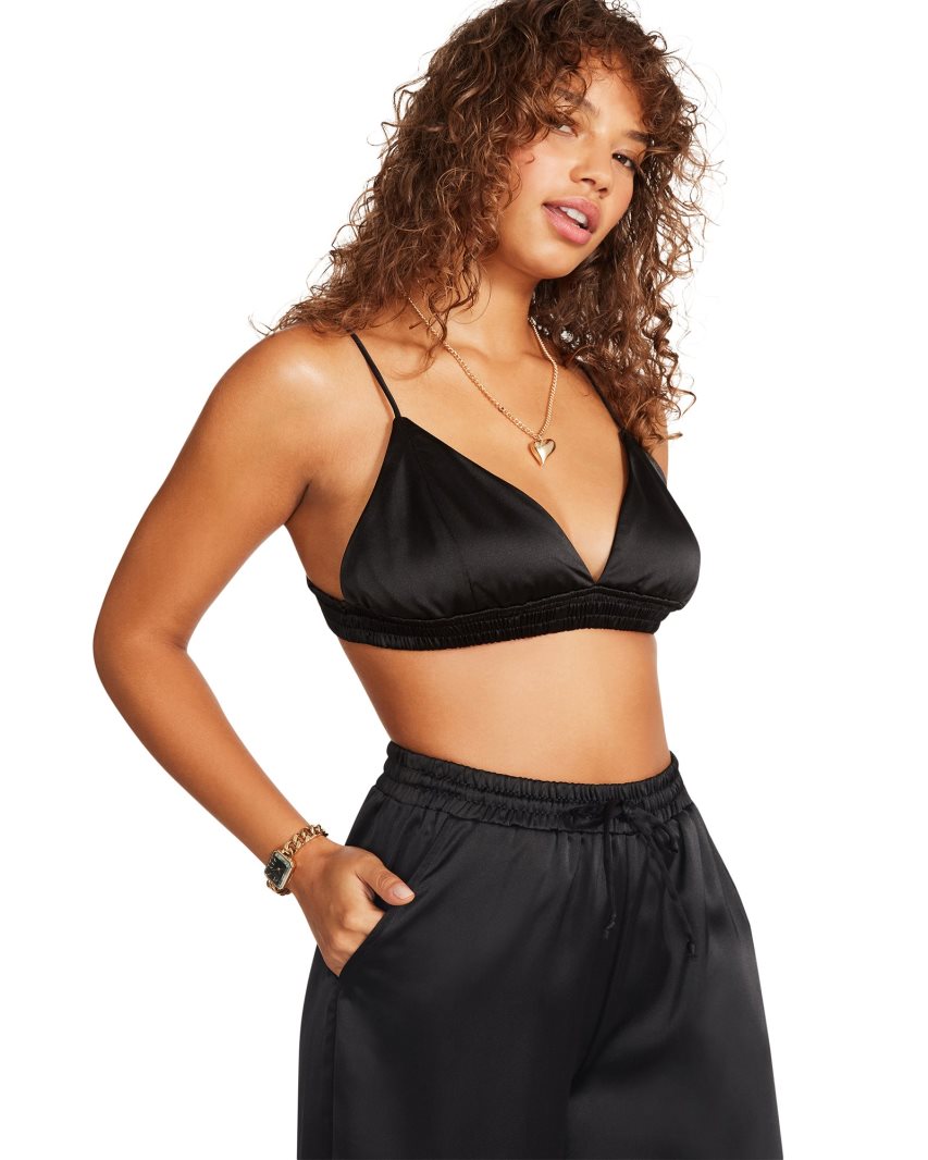 Black Steve Madden Pepper Women's Bras | WMJTV8260