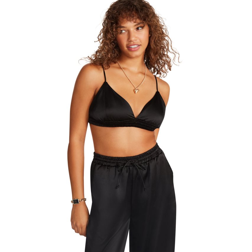 Black Steve Madden Pepper Women\'s Bras | WMJTV8260