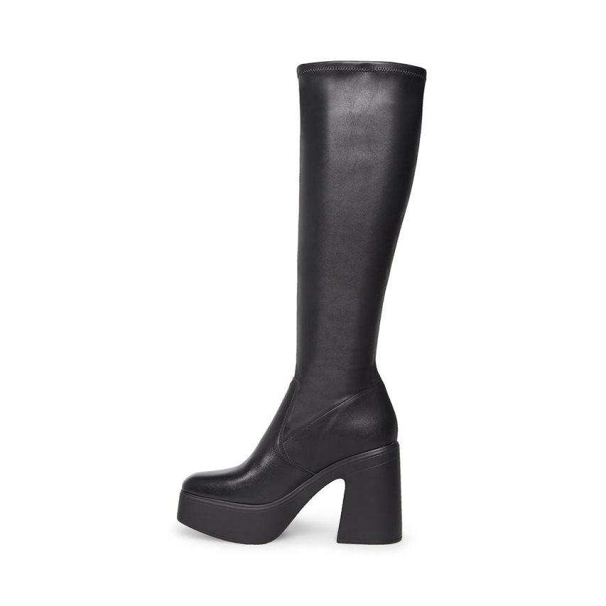 Black Steve Madden Phoenix Women's Knee-high Boots | OADLI1390