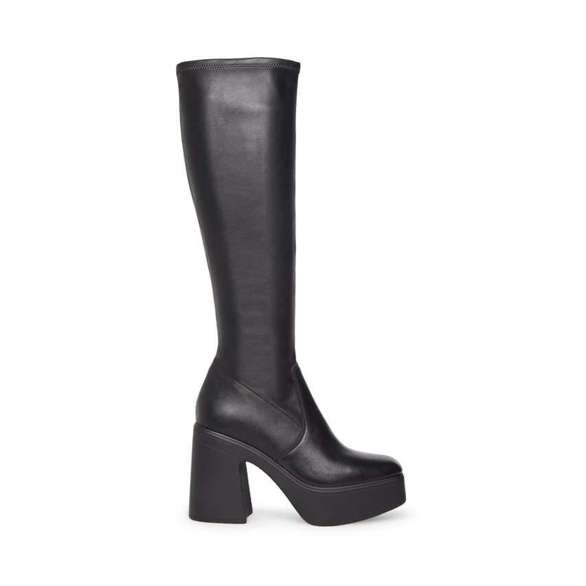 Black Steve Madden Phoenix Women\'s Knee-high Boots | OADLI1390