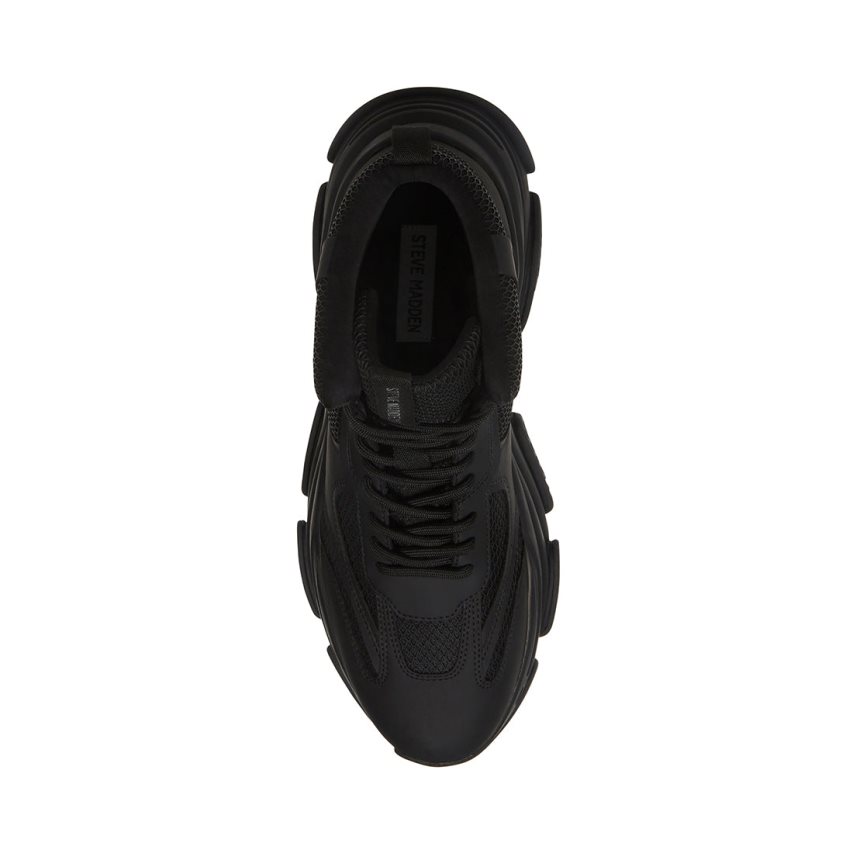 Black Steve Madden Possess High Top Men's Sneakers | UVTCJ4912