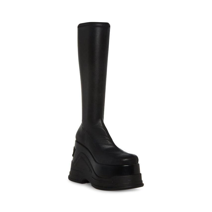 Black Steve Madden Purpose Women's High Boots | YXTBG6312