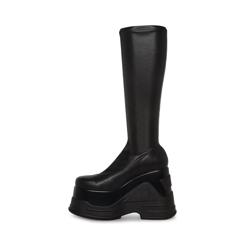 Black Steve Madden Purpose Women's High Boots | YXTBG6312