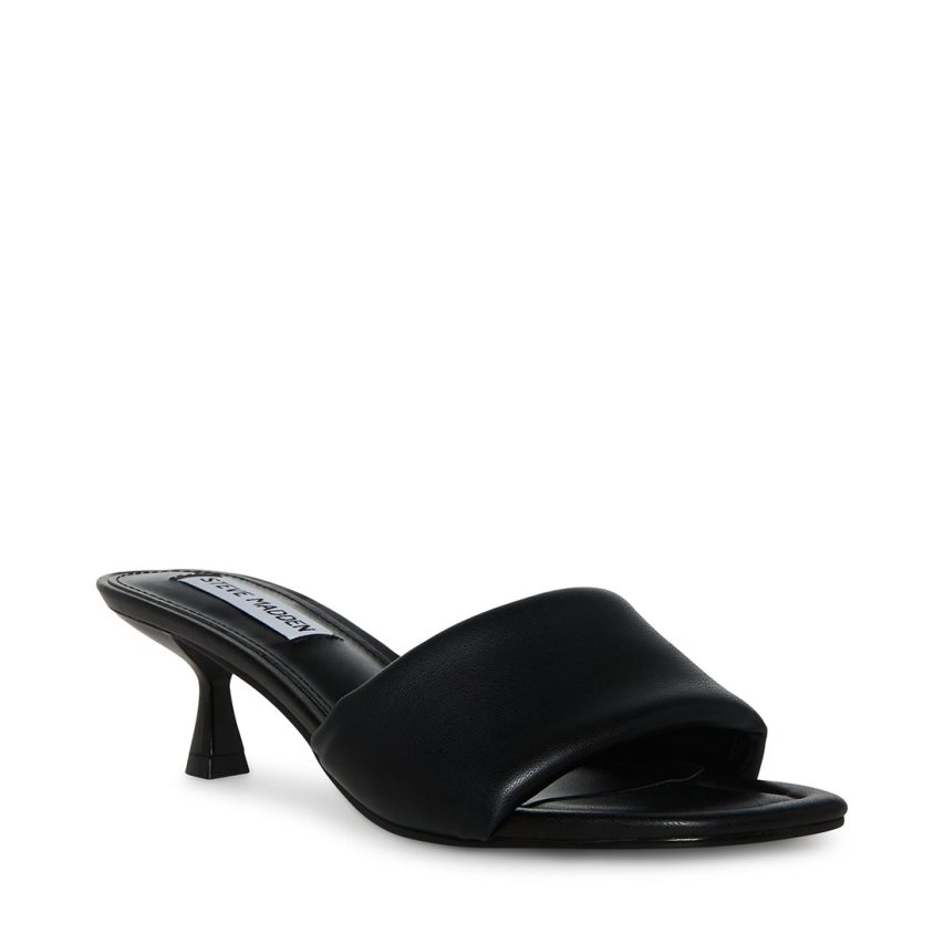 Black Steve Madden Syrah Women's Mules | SWTNY3924