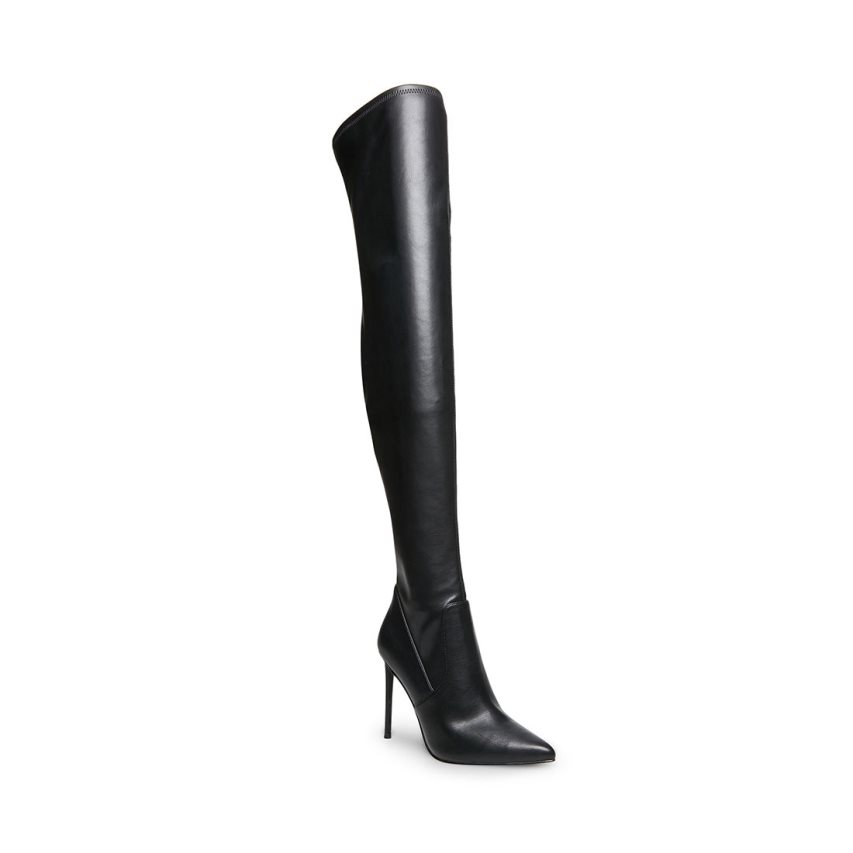 Black Steve Madden Vava Women's Knee-high Boots | YRXZS3124