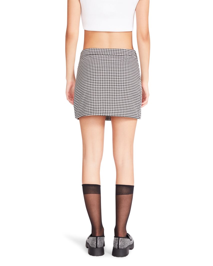 Black / White Steve Madden Cameron Women's Skirts | MKVXR7469