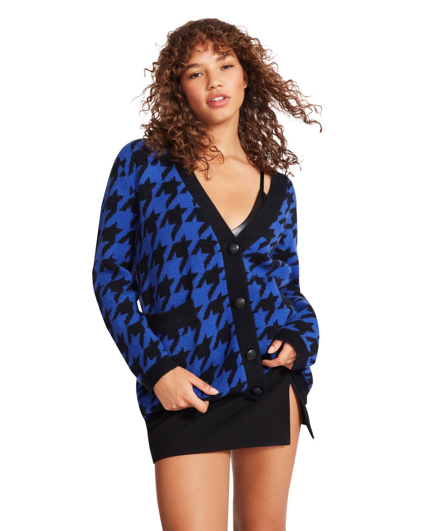 Blue Steve Madden Marina Women's Cardigan | IUFXT8026