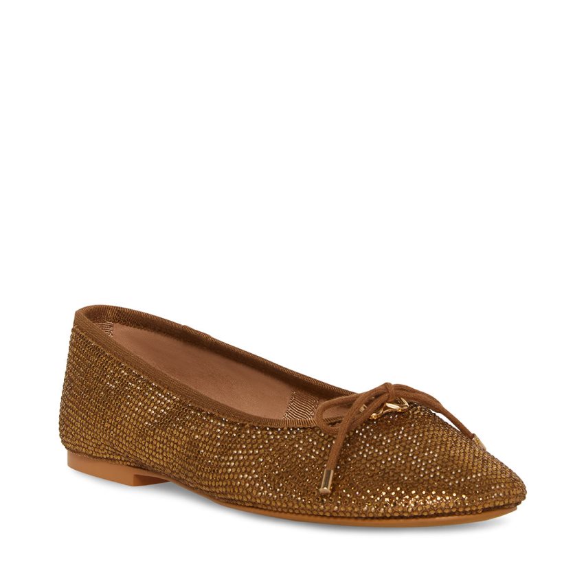 Brown Steve Madden Blossoms-r Women's Ballet Flats | UY12AF1245