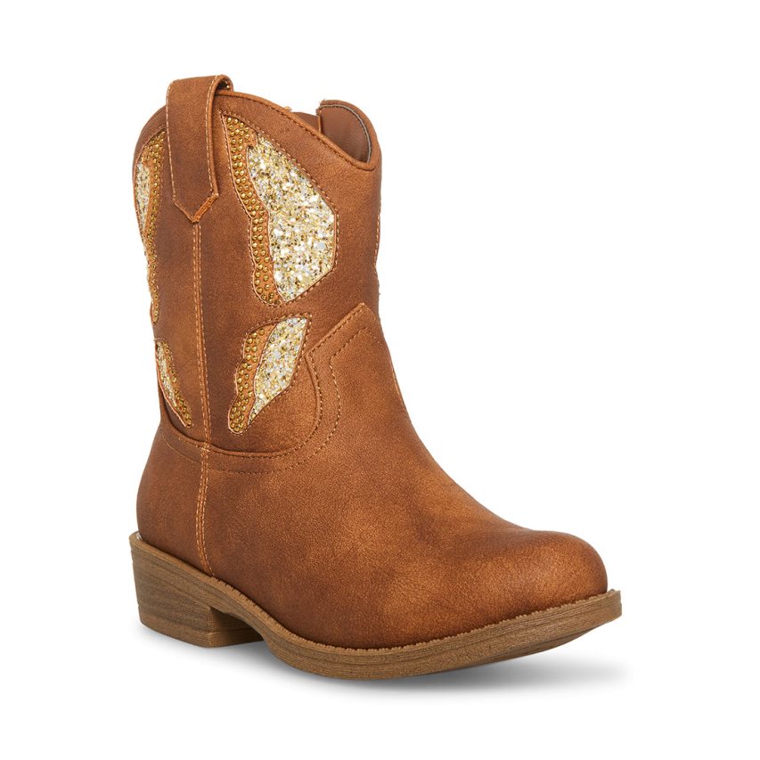 Brown Steve Madden Jhayward Kids' Ankle Boots | TWNIH5947