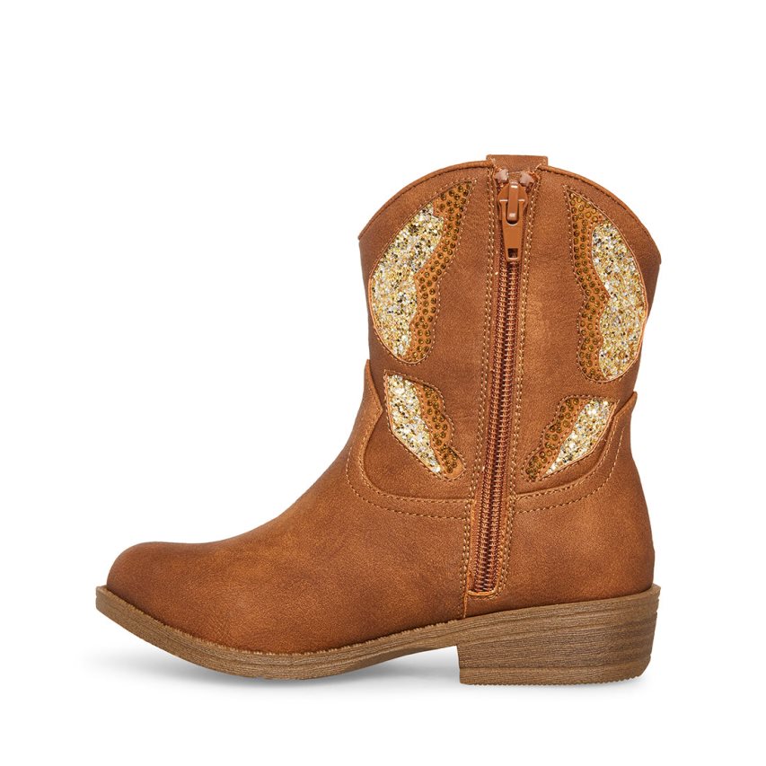 Brown Steve Madden Jhayward Kids' Ankle Boots | TWNIH5947