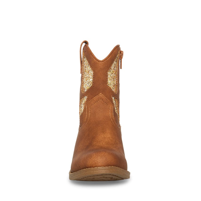 Brown Steve Madden Jhayward Kids' Ankle Boots | TWNIH5947